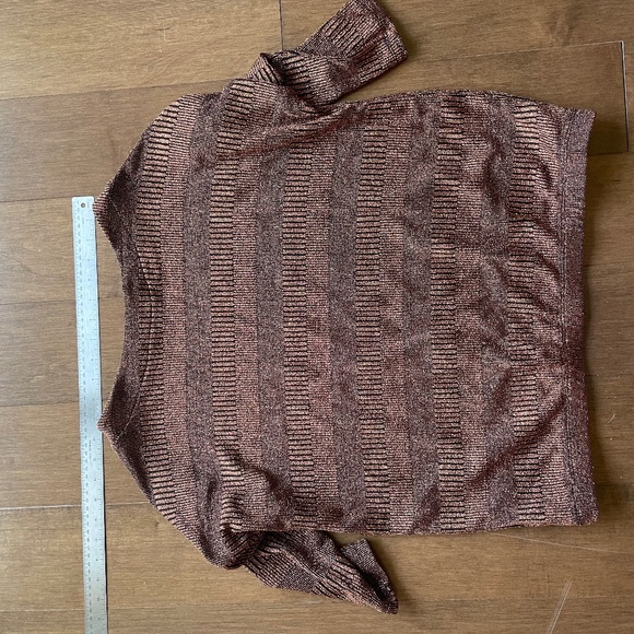 Metallic Copper 3/4 Sleve Dressy Top - Picture 1 of 10